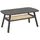 Costway Couchtisch Grau Holz 100 x 55 x 44,5 cm