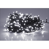 Lichterkette kaltweiß 80 LED - 6 m - Weihnachtslichterkette weiß Innen + Außen
