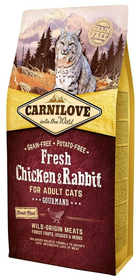 Carnilove Katze Trockenfutter Huhn und Kaninchen 1 x 6kg