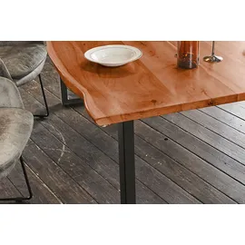 KAWOLA Lore 180 x 76 x 90 cm nussbaumfarben/schwarz