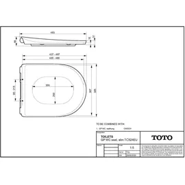 TOTO GP WC-Sitz Absenkautomatik Weiß