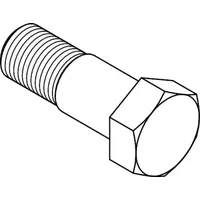 Industrial Quality Supplies DIN 609 Sechskant-Passschrauben mit langem Gewindezapfen,