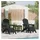vidaXL Gartenstuhl 83 x 74 x 92 cm schwarz 2 St.