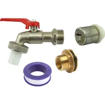 Meister Craft Regentonnenauslauf Set 3/4 Zoll rot