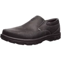 Skechers Segment The Search Herren-Slip-On-Loafer, Schwarz Leder, 42 EU - 42.5 EU