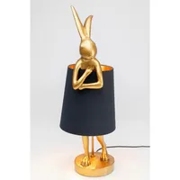 Kare Tischleuchte Animal Rabbit Gold/Schwarz 68cm