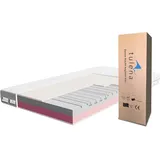 TULENA NOX Matratze 120x200 Komfortschaum Medium H2 + H3 Comfort 18 cm Probeschlafen inkl. Wendematratze Antibakterieller Bezug mit Reißverschluss