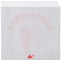 WISEFOOD 4000 Stück - Papier Kebab-Beutel - bedruckt 16 x 16 cm
