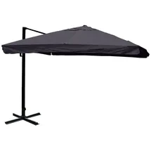 Mendler Gastronomie-Luxus-Ampelschirm 350 x 350 cm Grau