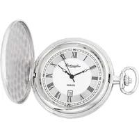 Taschenuhr mit Sprungdeckel, PVD-beschichtet, Ronda 515