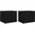 vidaXL Nachtschrank 50 x 39 x 2230 cm Schwarz