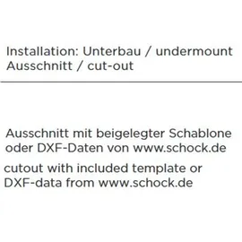 Schock Manhattan R-100 Unterbau croma + Excenterbetätigung