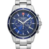 Swiss Alpine Military 7089.9135SAM Herrenuhr Chronograph Analog Quarz Edelstahl