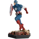 Eaglemoss Hero Collector EAGLEMOSS Eaglemoss MVSEN002 30600604121 Amerika, Marvel Captain America Schlacht Pose Figur Maßstab 1:18, Einfarbig, Bunt, único
