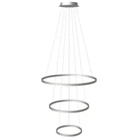 S.luce LED Ring Hängeleuchte 3-flammig Zentrisch Aluminium / Ø