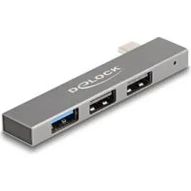 DeLock 64274 USB-C® USB 3.2 Gen 1) Multiport Hub Grau