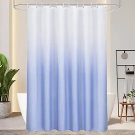 Duschvorhang 180 x 200 cm blau