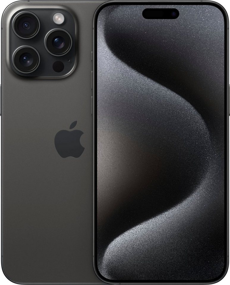 Apple iPhone 15 Pro Max 256GB Smartphone (17 cm/6,7 Zoll, 256 GB Speicherplatz, 48 MP Kamera) schwarz