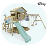 Wickey Spielturm Disney Die Eiskönigin Quest mit Rutsche, Stelzenhaus mit Sandkasten, Kletterleiter & Spiel-Zubehör