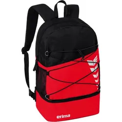 ERIMA Rucksack SIX WINGS multi-functional backpack, red/black, ONE SIZE