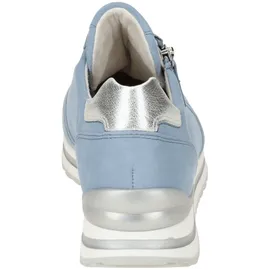 Gabor Damen, Low-Top Sneaker, Frauen Halbschuhe,Freizeitschuhe,Turnschuhe,Laufschuhe,Freizeit,sportlich,Azur/Silber (perf),35.5 EU / 3 UK