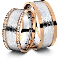 Trauringe Bramsche 333er Weifl-/Rotgold - 4477