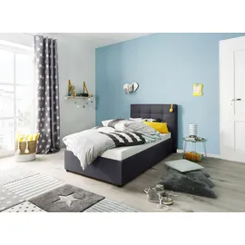 LÜTTENHÜTT »Endres« mit Bettkasten, wahlweise ohne Matratze/Lattenrost oder incl. Matratze grau