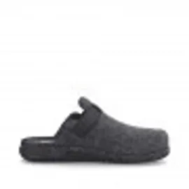 Rieker Pantoffel mit Klettriemchen Gr. 41, grau Herren Schuhe Stoffschuhe