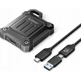 ORICO Xam2 M.2 2230 Usb-C 3.2 Tactical Verstärkter Festplattenschacht - Schwarz