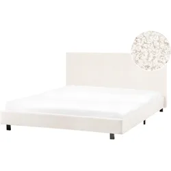 Wasserbett Bouclé ALBI 140 x 200 cm Cremeweiß