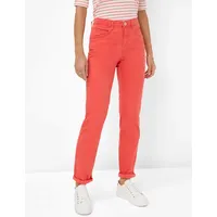 Brax Damen, Five-Pocket-Hose Style CAROLA CRANBERRY, denim rot, Gr.
