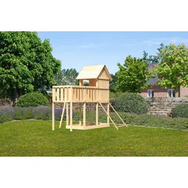 Karibu Spielhaus Frieda 107 x 291 x 107 cm Natur