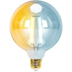 Aigostar E27 LED CCT Smart Wi-Fi Filament Retro Vintage Nostalgie Leuchtmittel Bernstein dimmbar 2700-6500K G125 Ø 125mm 6 Watt