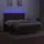 vidaXL Boxspringbett mit Matratze & LED Dunkelbraun 160x200 cm Stoff