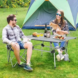 Bextsrack Campingtisch Aluminium Silber