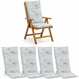 4x Hochlehner Auflagen Sitzkissen Polster für Sessel Gartenstuhl Kissen Einlagen