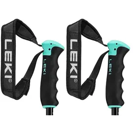 Leki Alpino Leki Neolite Airfoil Stöcke - Gunmetal / Black / Light Turquoise - 125