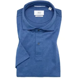 SLIM FIT Jersey Shirt in blau unifarben