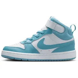 Nike Court Borough Mid 2 Kinder Weiß/Denim Turq 28,5