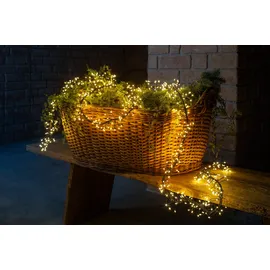 AM Design LED-Lichterkette spritzwassergeschützt 11 m Schwarz