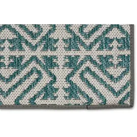 Schöner Wohnen SCHÖNER WOHNEN-Kollektion Outdoorteppich Parkland 120 x 180 cm Polypropylen Blau Türkis