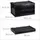 Relaxdays Klappbox 58,5 x 39,5 x 32,5 cm 1-tlg. schwarz