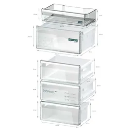 Siemens iQ300 KG39NVICG Kühl-Gefrierkombination (363 l, 2030 mm hoch, Edelstahl)