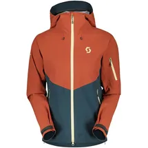 Scott Explorair 3l Jacke - Earth Red / Aruba Green - XS