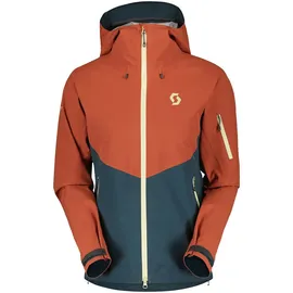 Scott Explorair 3l Jacke - Earth Red / Aruba Green - XS