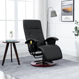 vidaXL Massagesessel Schwarz Kunstleder