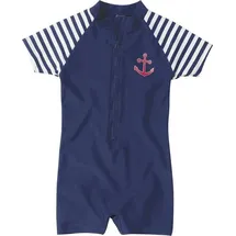 Playshoes Kinder Badeeinteiler "UV-Schutz Einteiler Maritim" in Blau | Gr.: 98/104
