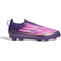 adidas F50 League Laceless FG/MG Purple / Cloud White / Lucid Lemon 33