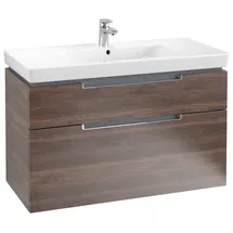 Villeroy & Boch Waschtischunterschrank 2 Auszüge 98,7 x 59 x 44,9 cm Braun