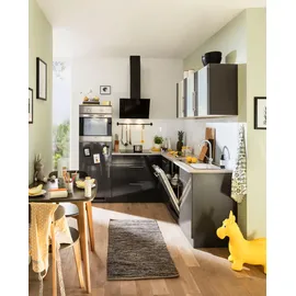 WIHO KÜCHEN Winkelküche Cali L-Form 210 x 220 cm grau